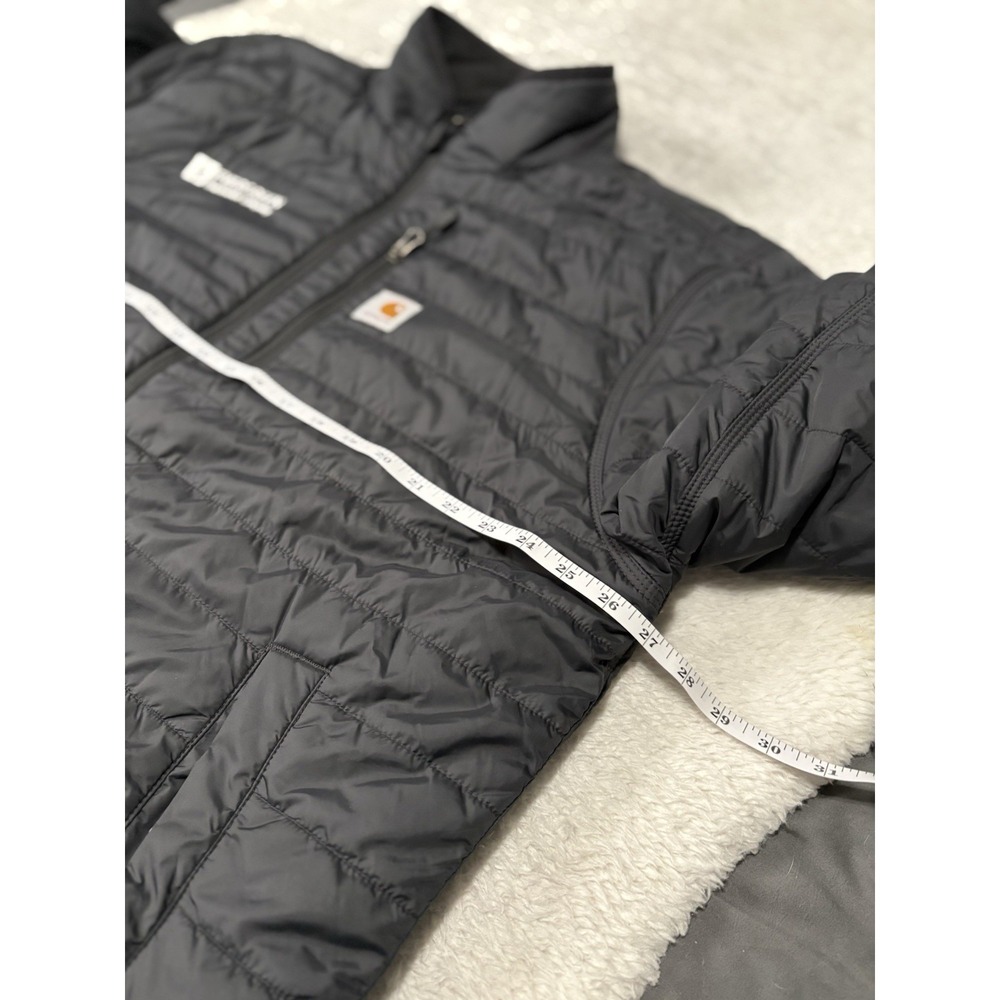Carhartt Men's Jacket XL Rain Defender Relaxed Fit Lightweight Insulated Black - Picture 7 of 9